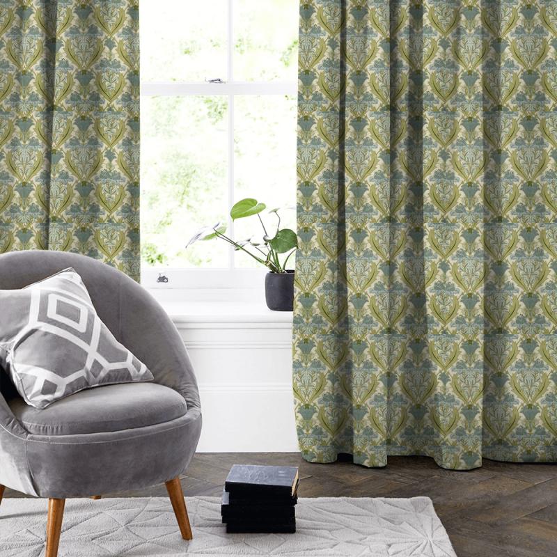 Acanthus Cornflower Made To Measure Curtain Acanthus Cornflower Made To Measure Curtain