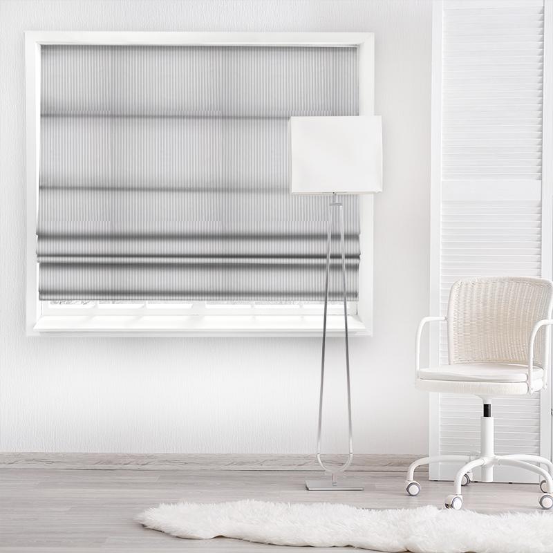 Blazer Stripe Lavender Made To Measure Roman Blind Blazer Stripe Lavender Made To Measure Roman Blind