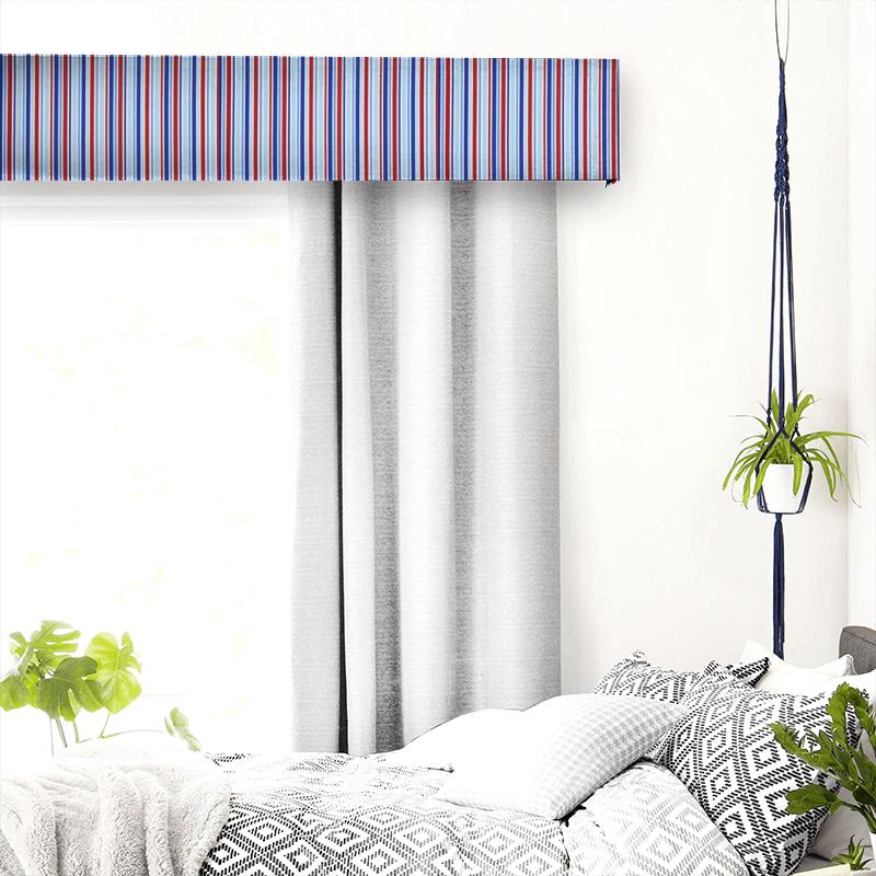 Candy Stripe Nautical Pelmet Candy Stripe Nautical Pelmet