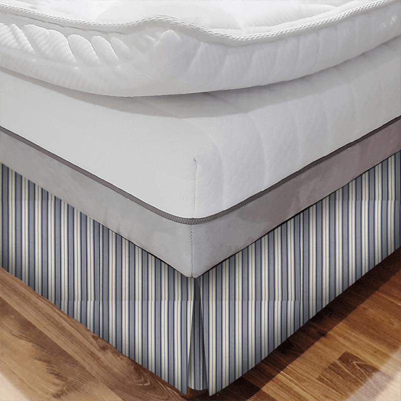iLiv Henley Regatta Stripe Denim Bed Base Valance