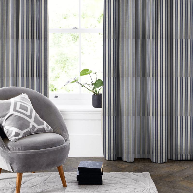 iLiv Henley Regatta Stripe Denim Made To Measure Curtain