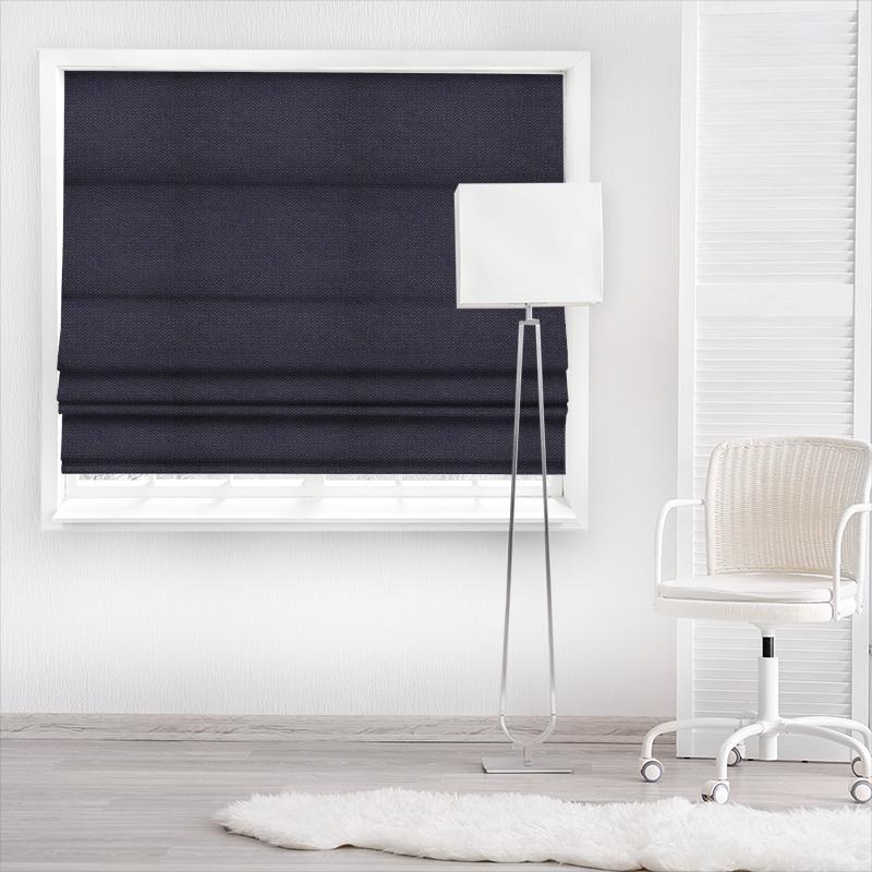 iLiv Seralio Zebo Indigo Made To Measure Roman Blind