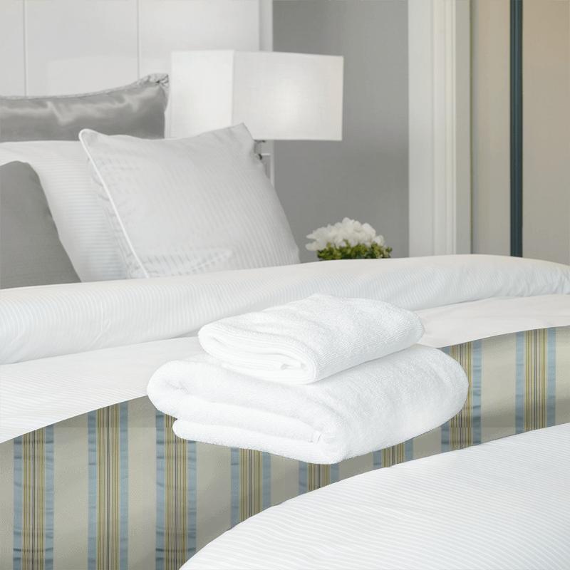 Indus Azure Bed Runner Indus Azure Bed Runner