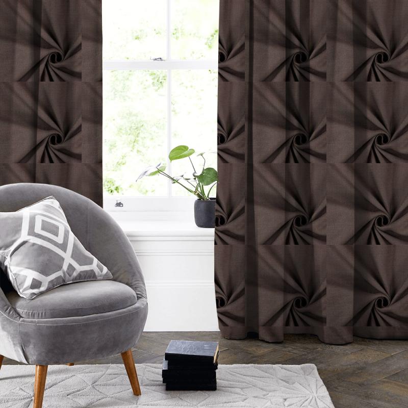 Prestigious Textiles Saxon Saxon Walnut Made To Measure Curtain