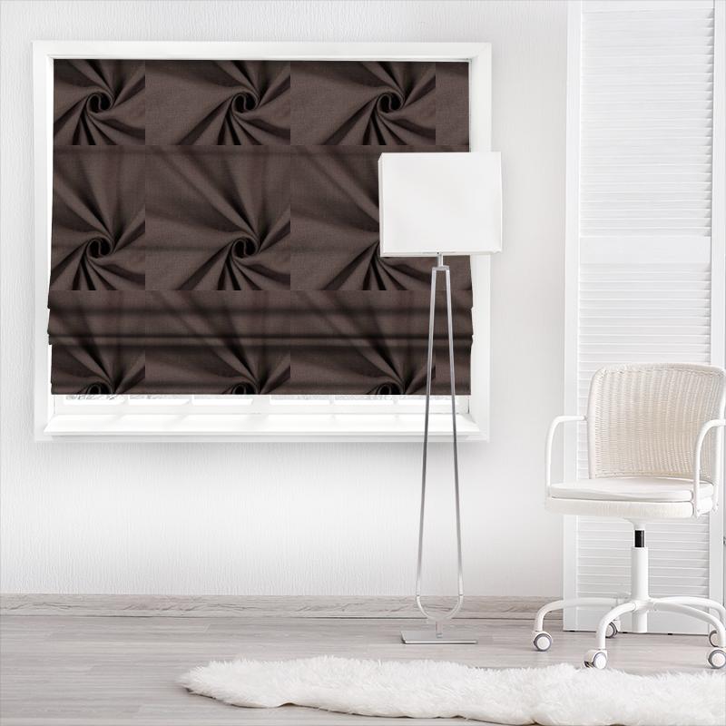 Prestigious Textiles Saxon Saxon Walnut Made To Measure Roman Blind