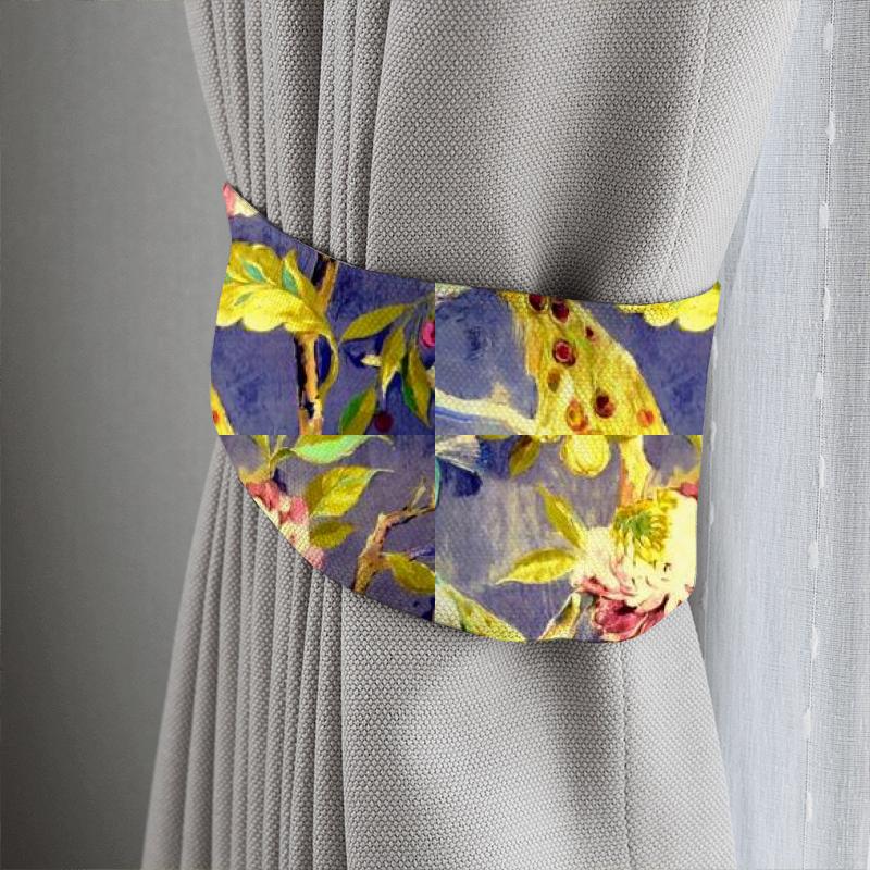 Prestigious Textiles Art & Soul Hampton Court Sapphire Tieback