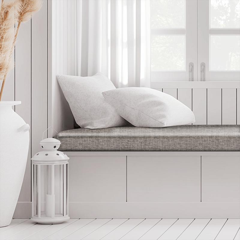 Clarke and Clarke Karina Karina Grey Box Cushion