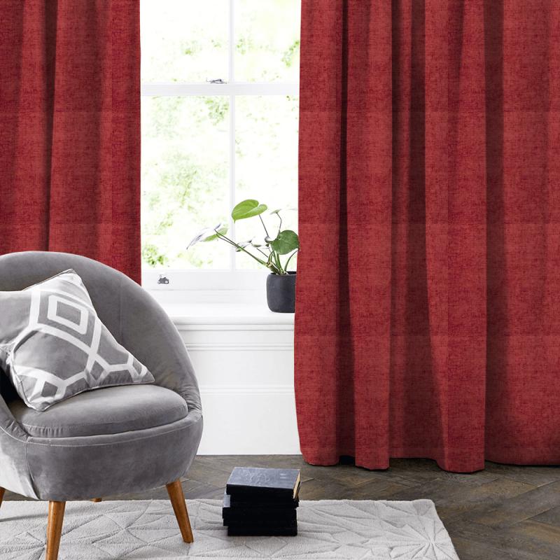 Clarke and Clarke Karina Karina Garnet Made To Measure Curtain