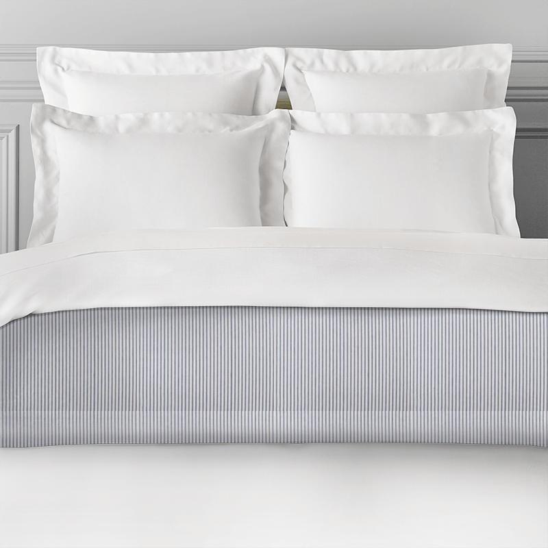 Clarke and Clarke Ticking Stripes Sutton Navy Bed Runner