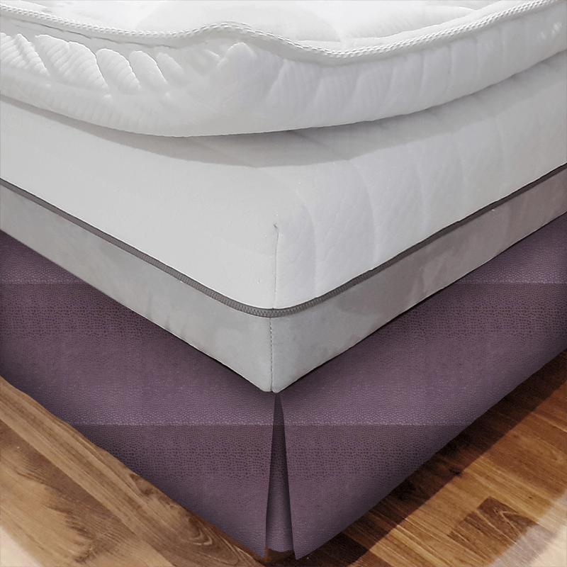 Clarke and Clarke Tempo Velvets Pulse Grape Bed Base Valance