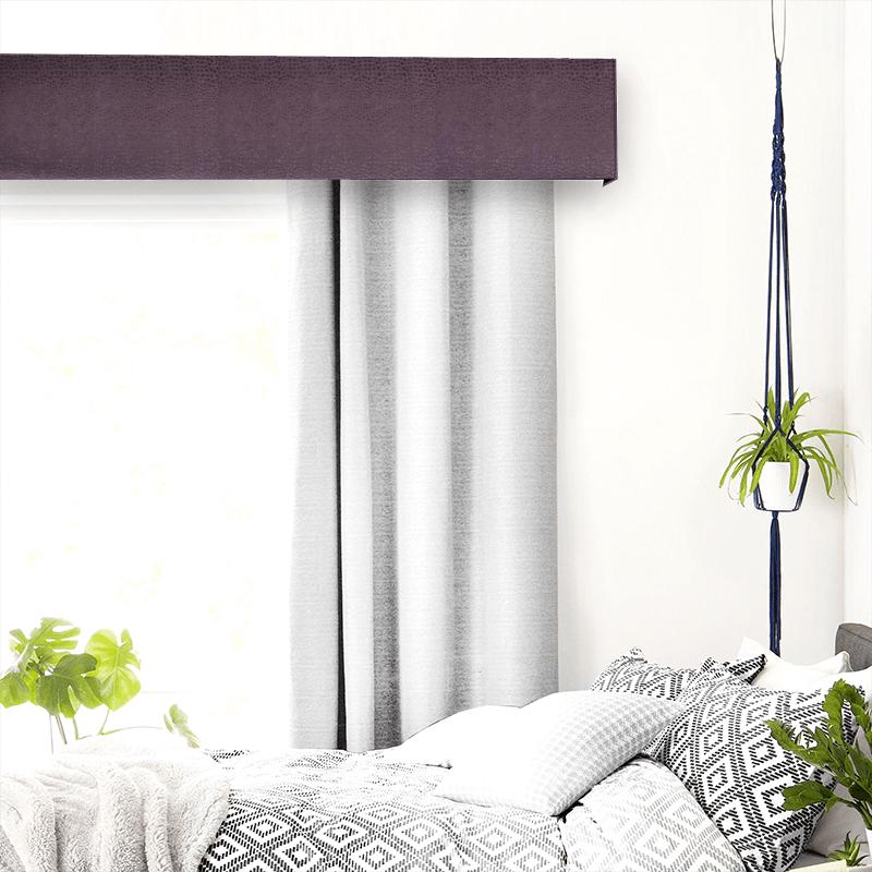 Clarke and Clarke Tempo Velvets Pulse Grape Pelmet