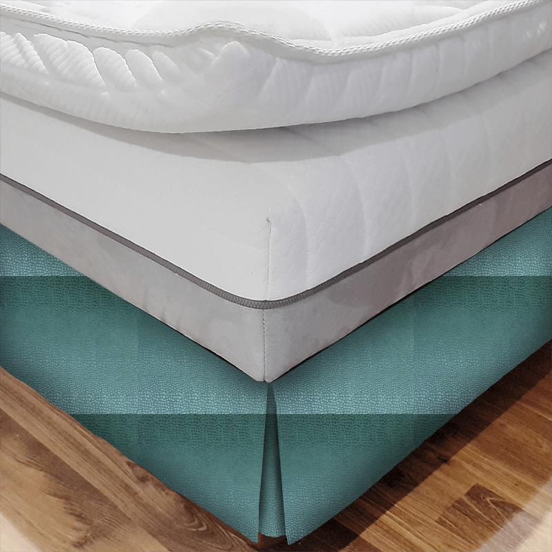 Clarke and Clarke Tempo Velvets Pulse Teal Bed Base Valance