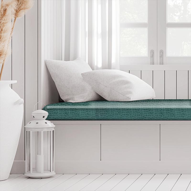 Clarke and Clarke Tempo Velvets Pulse Teal Box Cushion