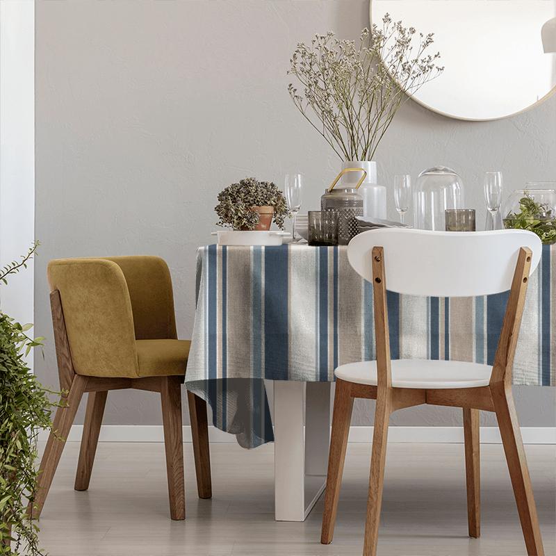 Clarke and Clarke New England Hartford Denim Tablecloth