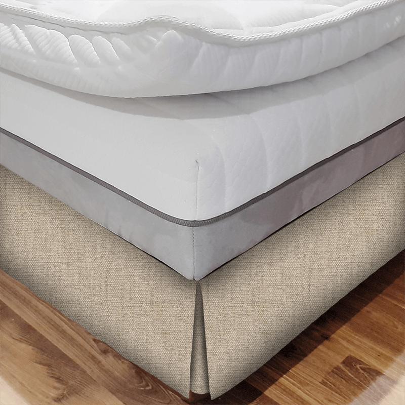 Clarke and Clarke Fairmont Angus Taupe Bed Base Valance