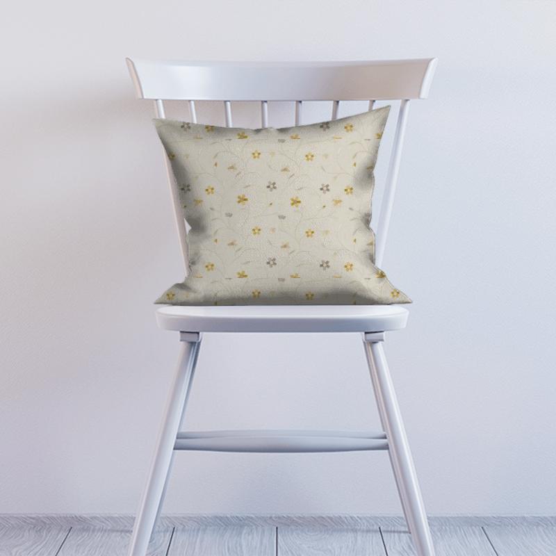 Clarke and Clarke Ribble Valley Mellor Citrus Cushion