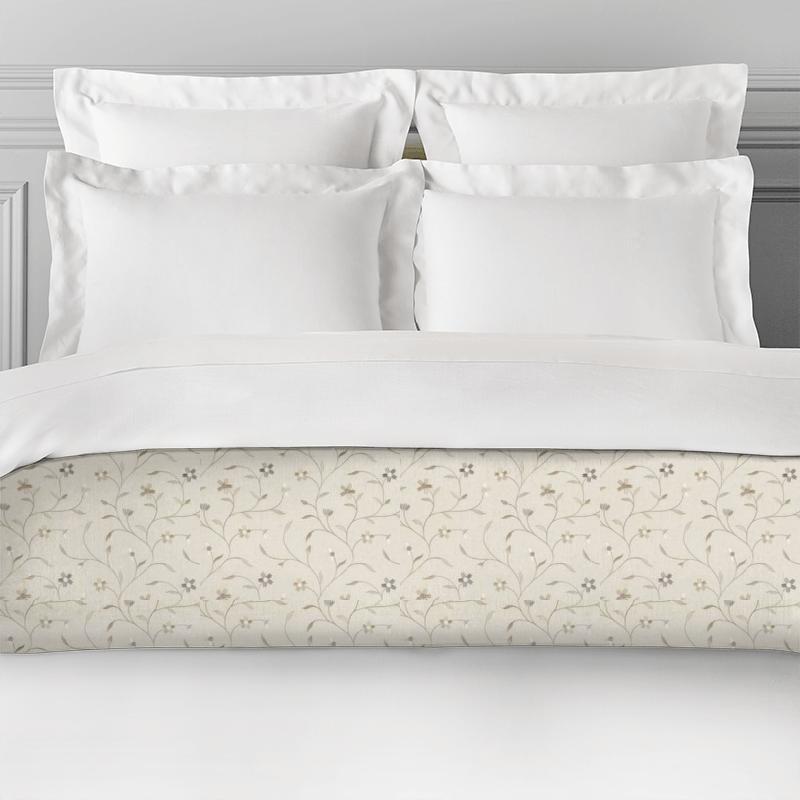 Clarke and Clarke Ribble Valley Mellor Natural Bed Runner