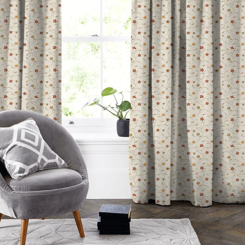 Clarke and Clarke Ribble Valley Mellor Spice Made To Measure Curtain