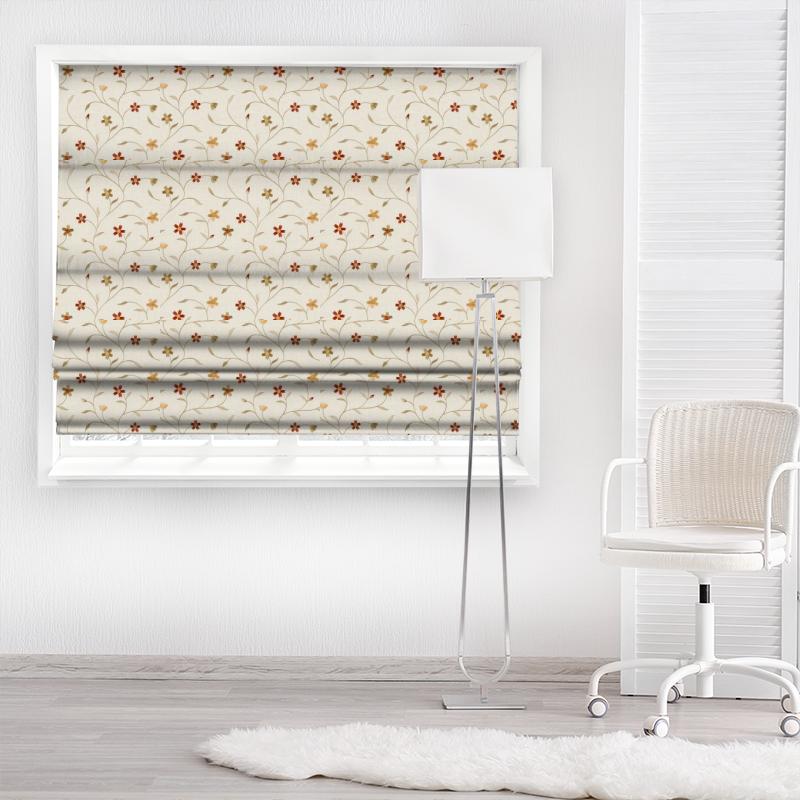 Clarke and Clarke Ribble Valley Mellor Spice Made To Measure Roman Blind