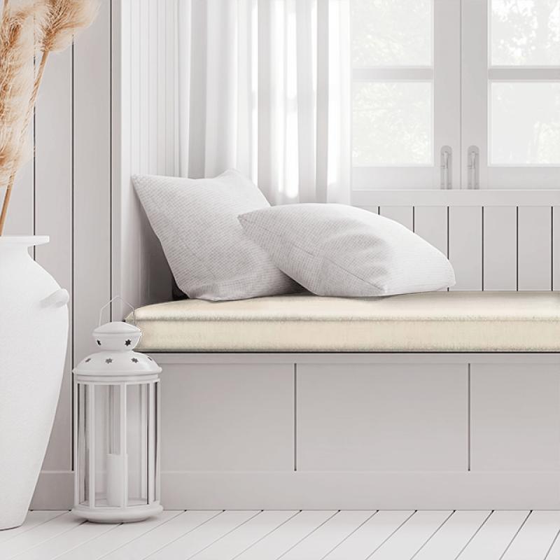 Clarke and Clarke Portfolio Martinique Ivory Box Cushion