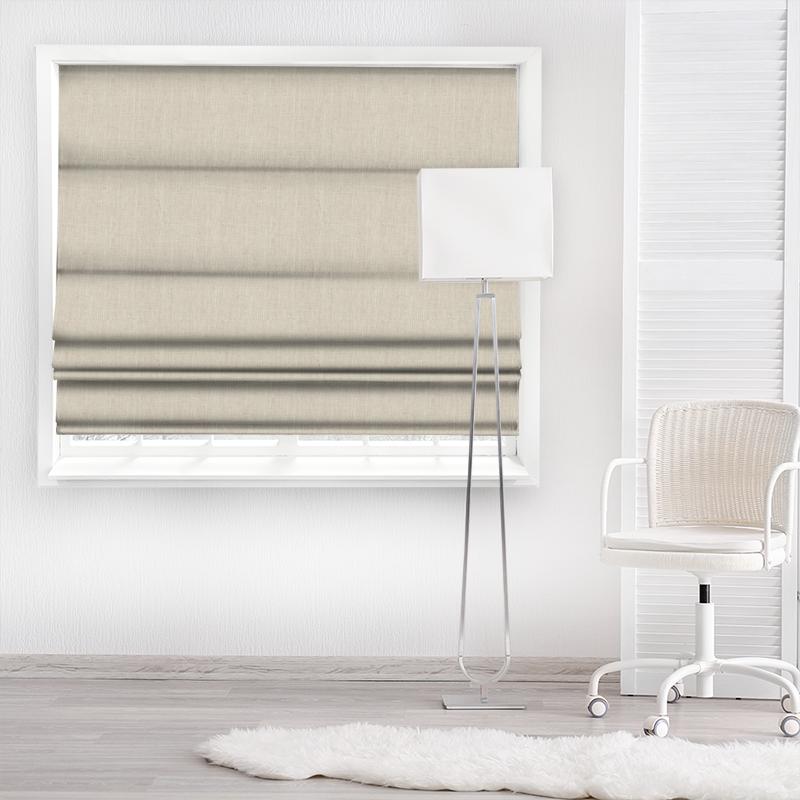 Martinique Natural Made To Measure Roman Blind Clarke and Clarke Portfolio Martinique Natural Made To Measure Roman Blind