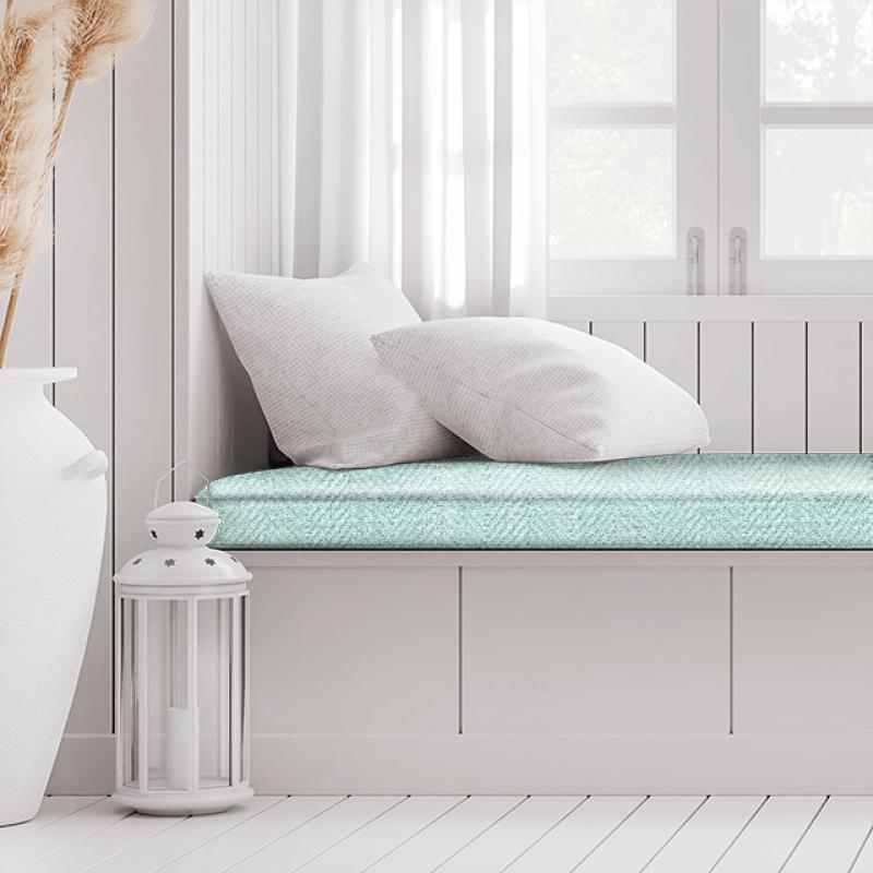 Clarke and Clarke Henley Henley Azure Box Cushion