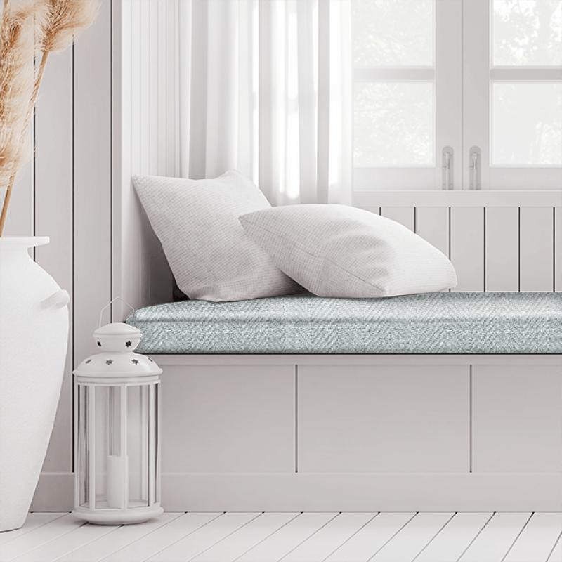 Clarke and Clarke Henley Henley Chambray Box Cushion