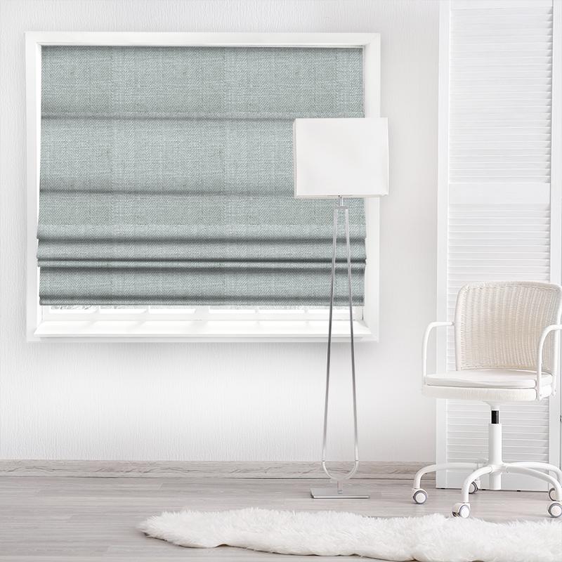 Clarke and Clarke Henley Henley Chambray Made To Measure Roman Blind