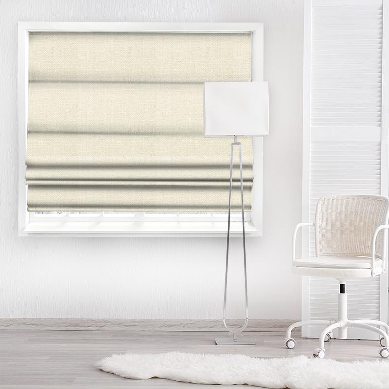 Henley Cream Made To Measure Roman Blind Clarke and Clarke Henley Henley Cream Made To Measure Roman Blind