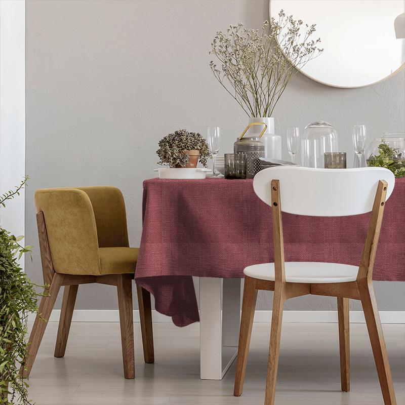 Clarke and Clarke Henley Henley Garnet Tablecloth