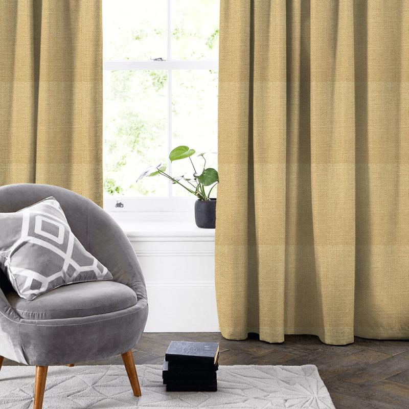 Clarke and Clarke Henley Henley Honey Made To Measure Curtain