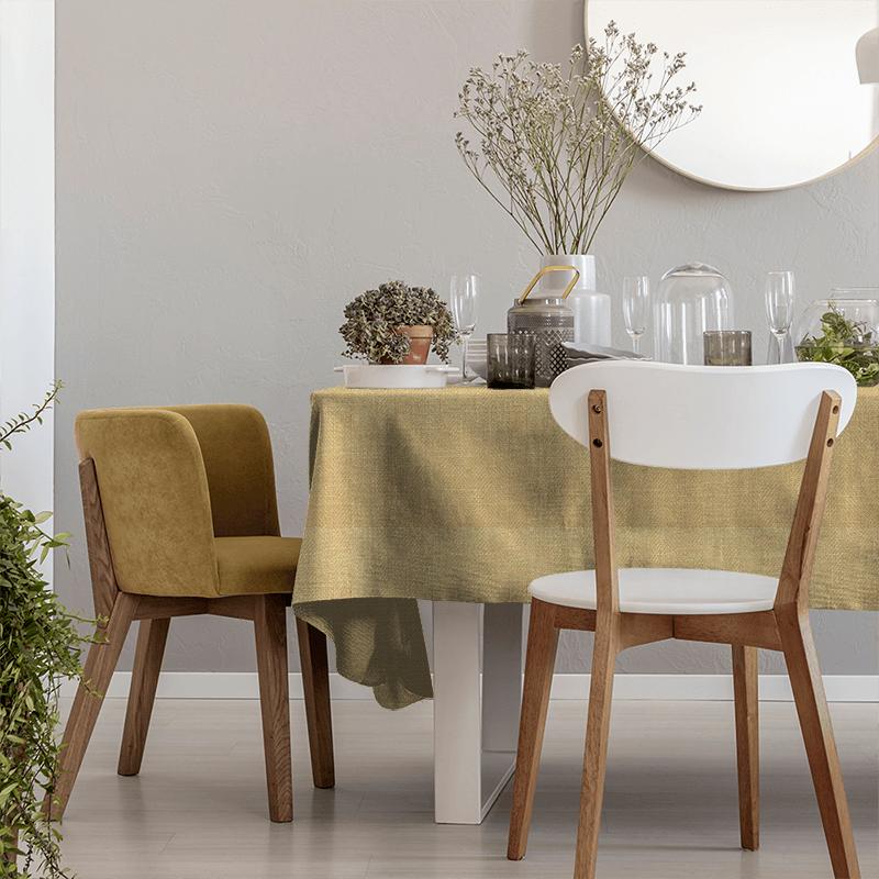 Clarke and Clarke Henley Henley Honey Tablecloth