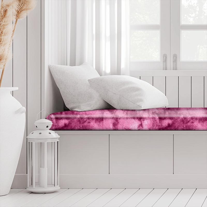 Clarke and Clarke Crush Crush Carnation Box Cushion