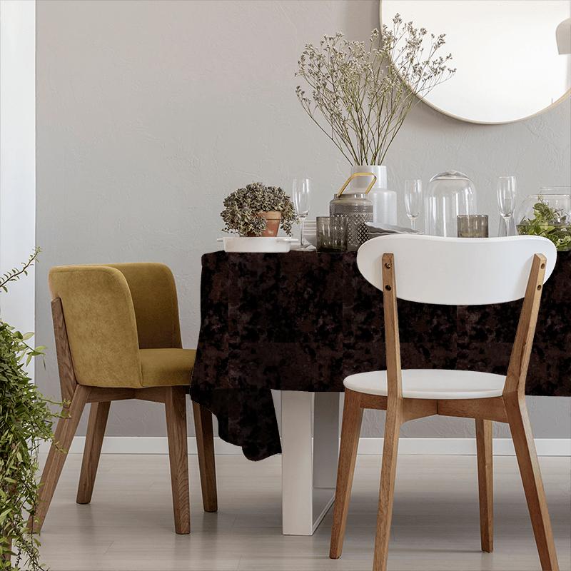 Crush Chocolate Tablecloth Clarke and Clarke Crush Crush Chocolate Tablecloth