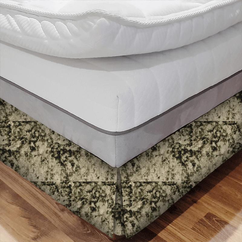 Clarke and Clarke Crush Crush Fern Bed Base Valance
