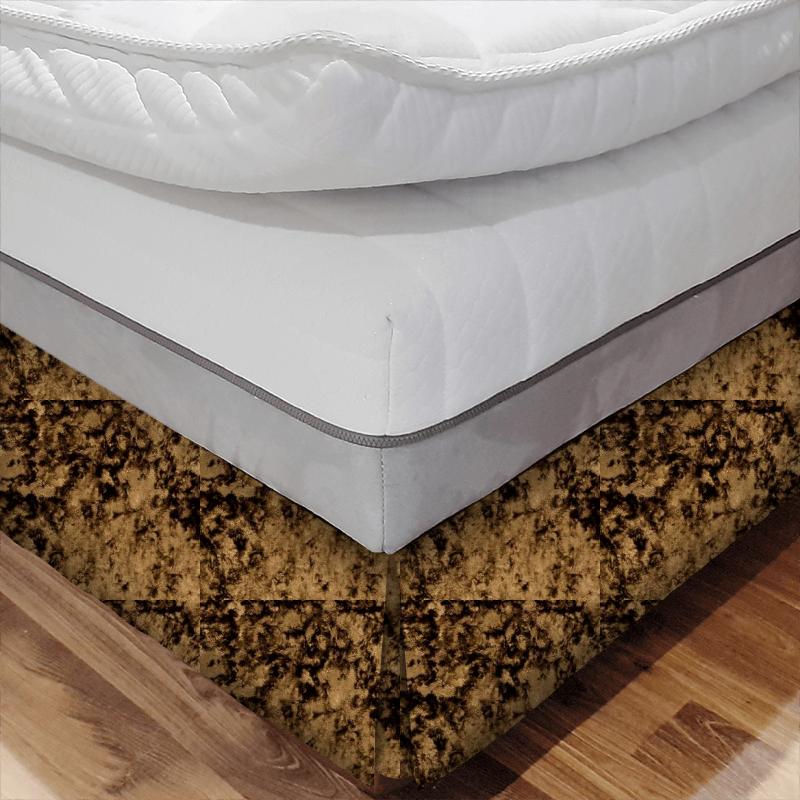 Clarke and Clarke Crush Crush Gold Bed Base Valance