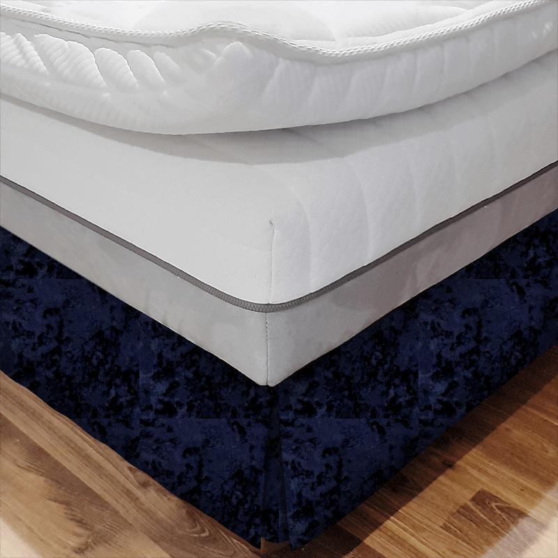 Clarke and Clarke Crush Crush Midnight Bed Base Valance
