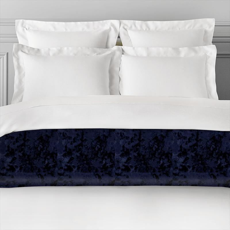 Clarke and Clarke Crush Crush Midnight Bed Runner