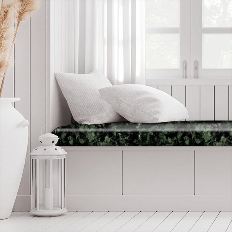 Clarke and Clarke Crush Crush Olive Box Cushion
