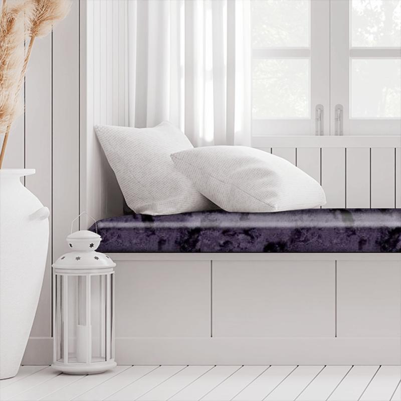 Clarke and Clarke Crush Crush Orchid Box Cushion