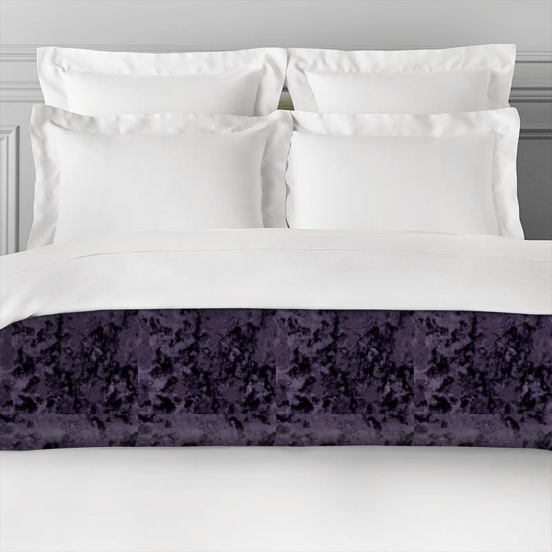 Clarke and Clarke Crush Crush Orchid Bed Runner