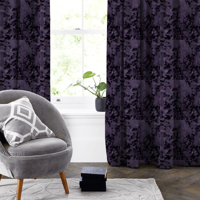 Clarke and Clarke Crush Crush Orchid Made To Measure Curtain