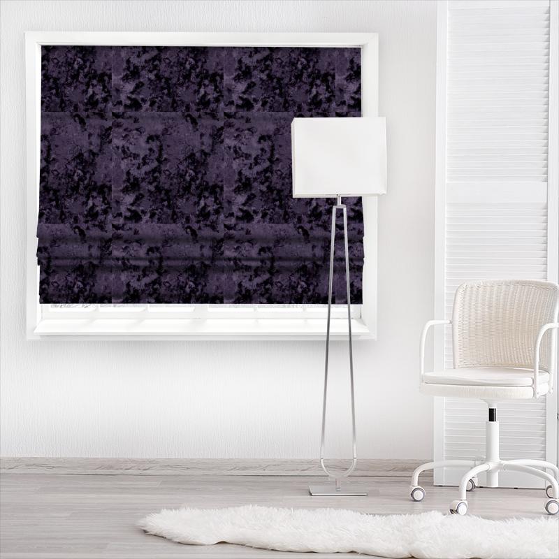 Clarke and Clarke Crush Crush Orchid Made To Measure Roman Blind