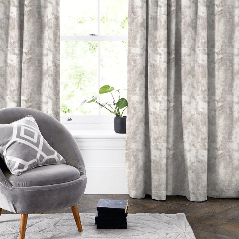 Clarke and Clarke Crush Crush Pearl Made To Measure Curtain