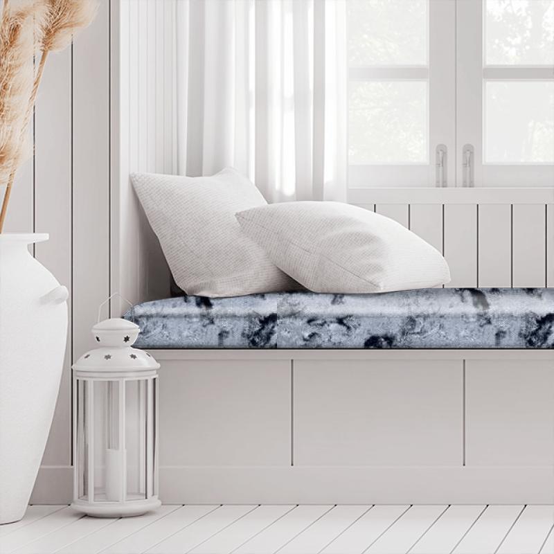Clarke and Clarke Crush Crush Pewter Box Cushion
