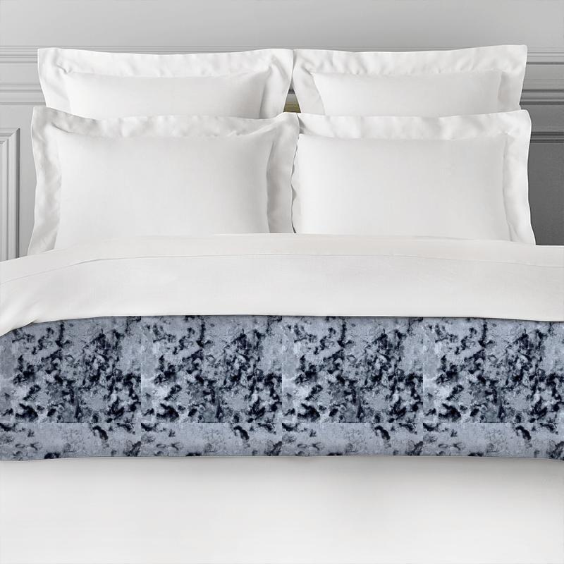 Clarke and Clarke Crush Crush Pewter Bed Runner