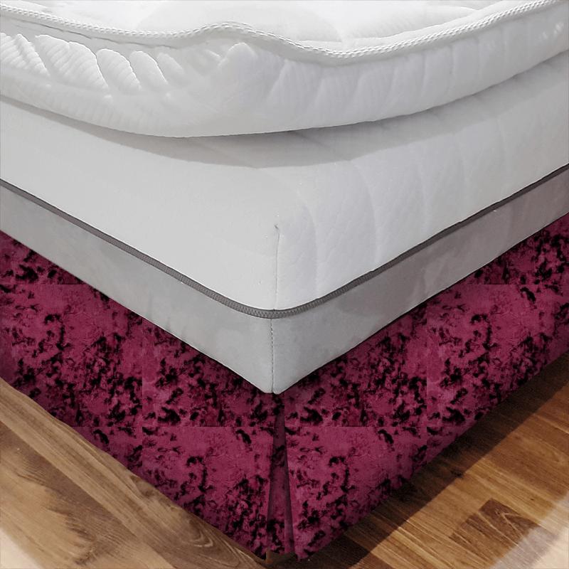 Clarke and Clarke Crush Crush Rose Bed Base Valance