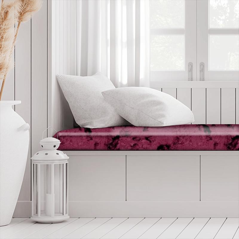 Clarke and Clarke Crush Crush Rose Box Cushion