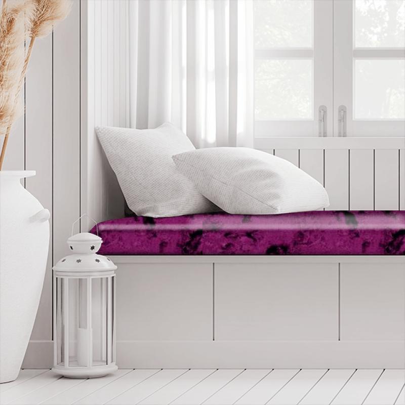 Clarke and Clarke Crush Crush Violet Box Cushion