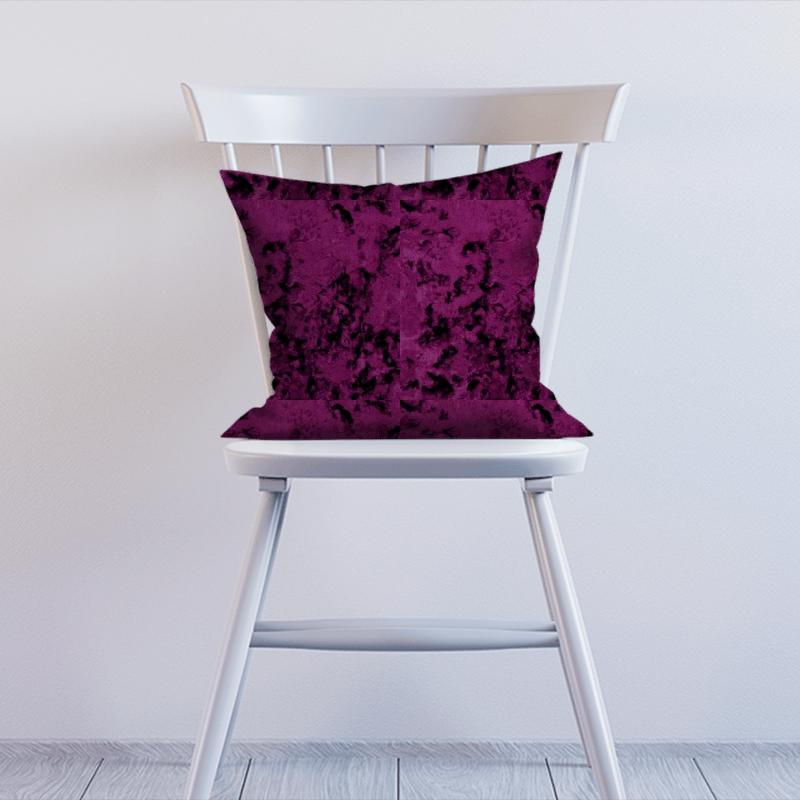 Clarke and Clarke Crush Crush Violet Cushion